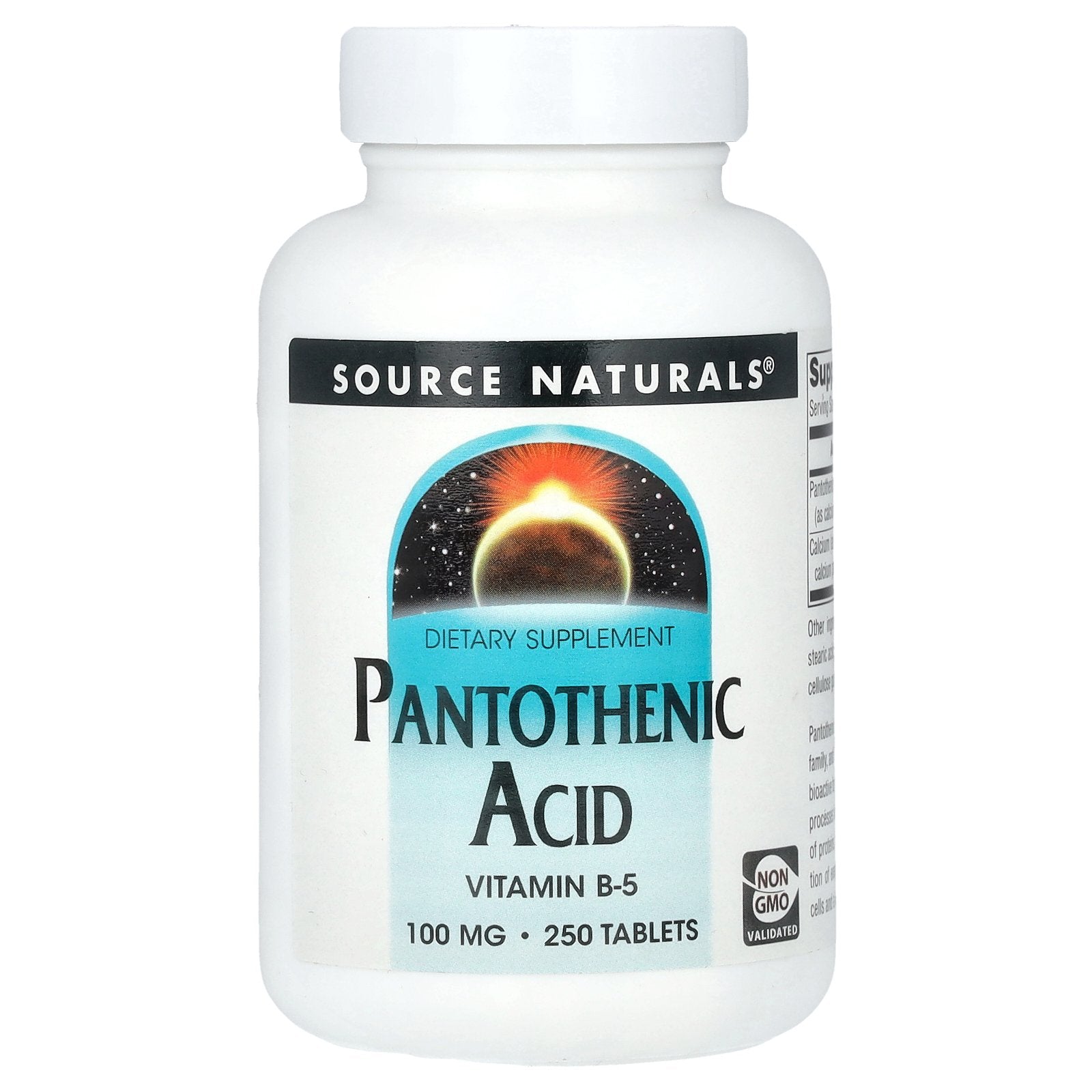 Source Naturals, Pantothenic Acid, 250 Tablets
