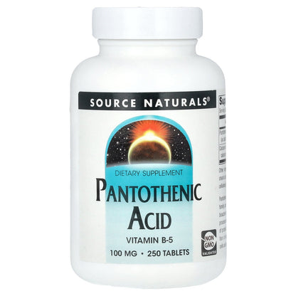 Source Naturals, Pantothenic Acid, 250 Tablets