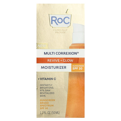 RoC, Multi Correxion®, Revive + Glow Moisturizer, SPF 30, 1.7 fl oz (50 ml)