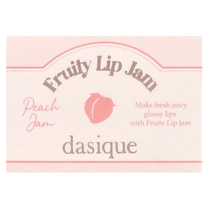 Dasique, Fruity Lip Jam, 01 Peach Jam, 0.14 oz (4 g)