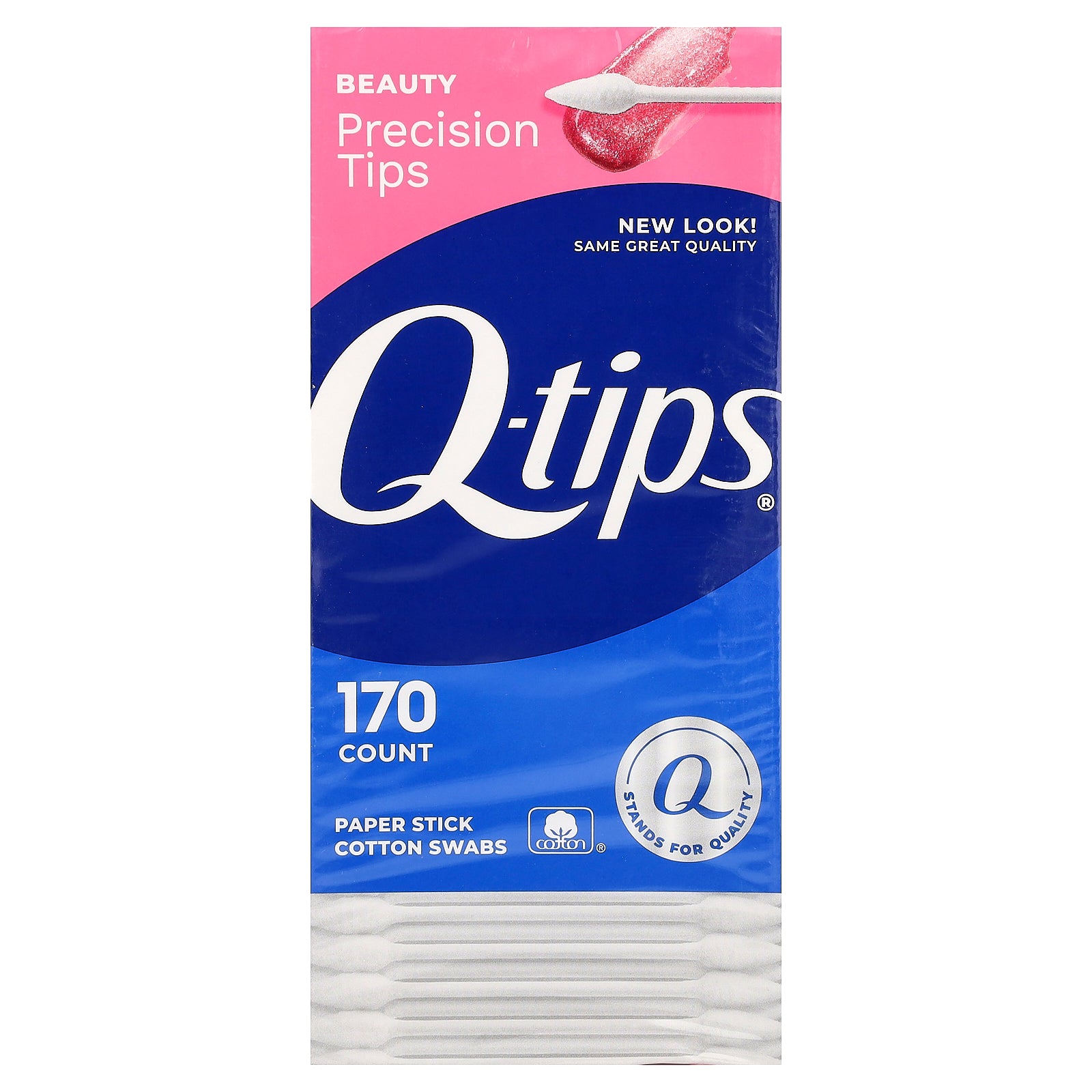 Q-tips, Precision Tips Paper Stick Cotton Swabs, 170 Count