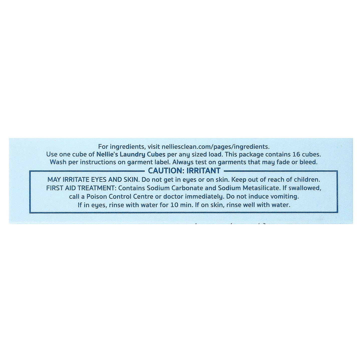 Nellie's, Laundry Cubes, Plastic Free Laundry Detergent, Unscented, 16 Loads, 8.47 oz (240 g)