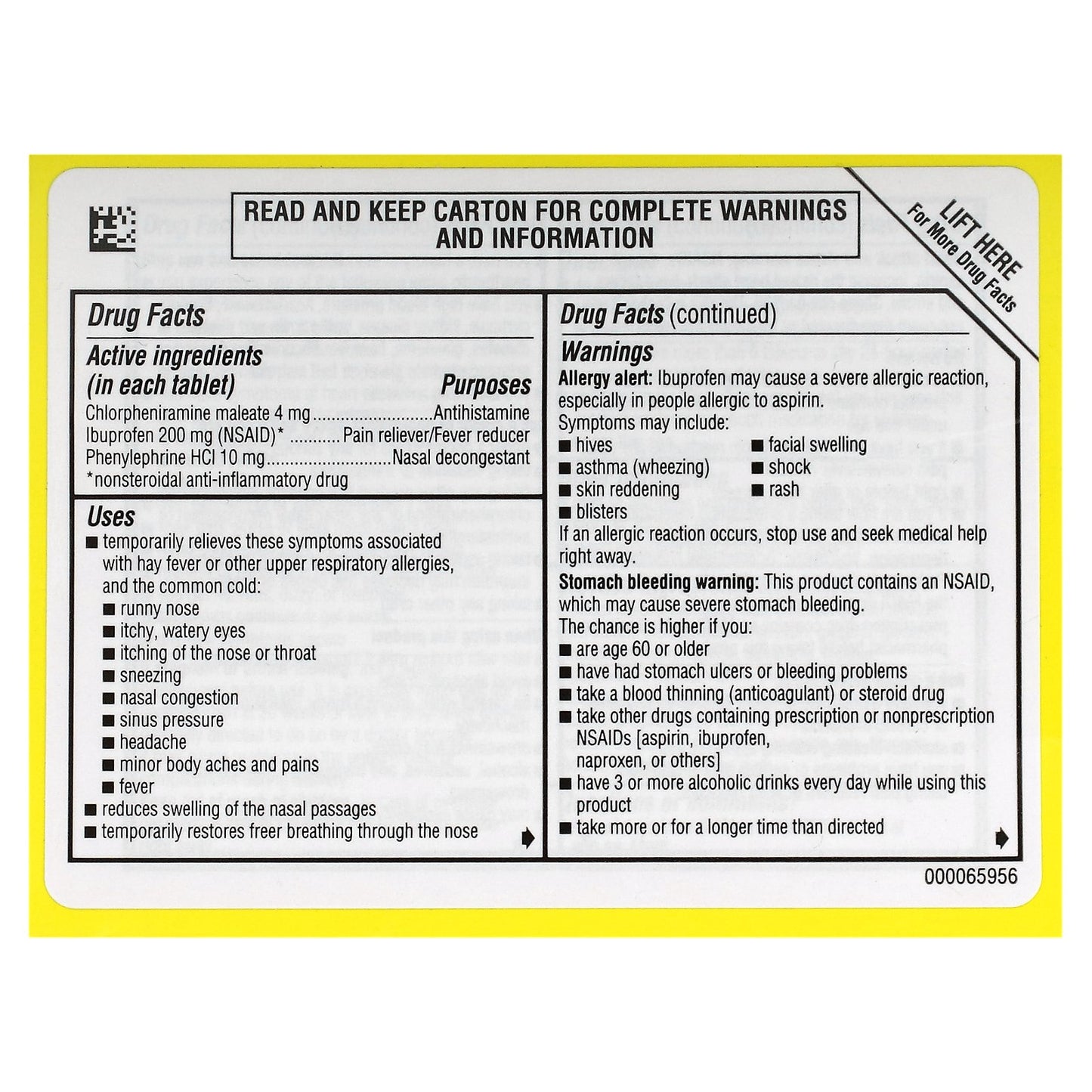 Advil, Allergy & Congestion Relief, 20 Coated Tablets