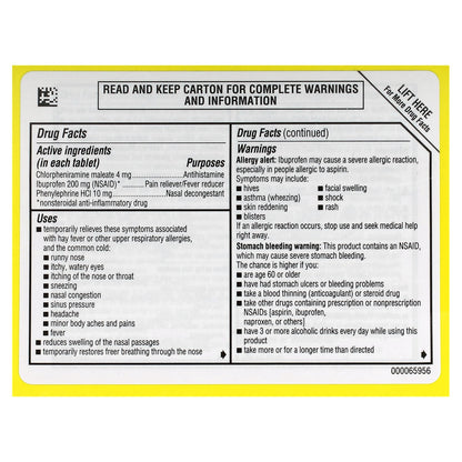 Advil, Allergy & Congestion Relief, 20 Coated Tablets