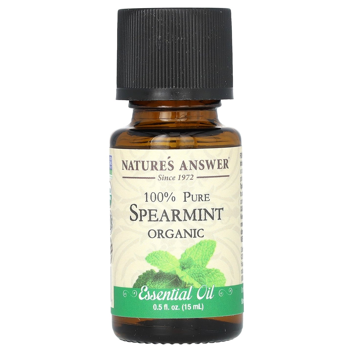 Nature's Answer, 100% Pure Organic Essential Oil, Spearmint, 0.5 fl oz (15 ml)