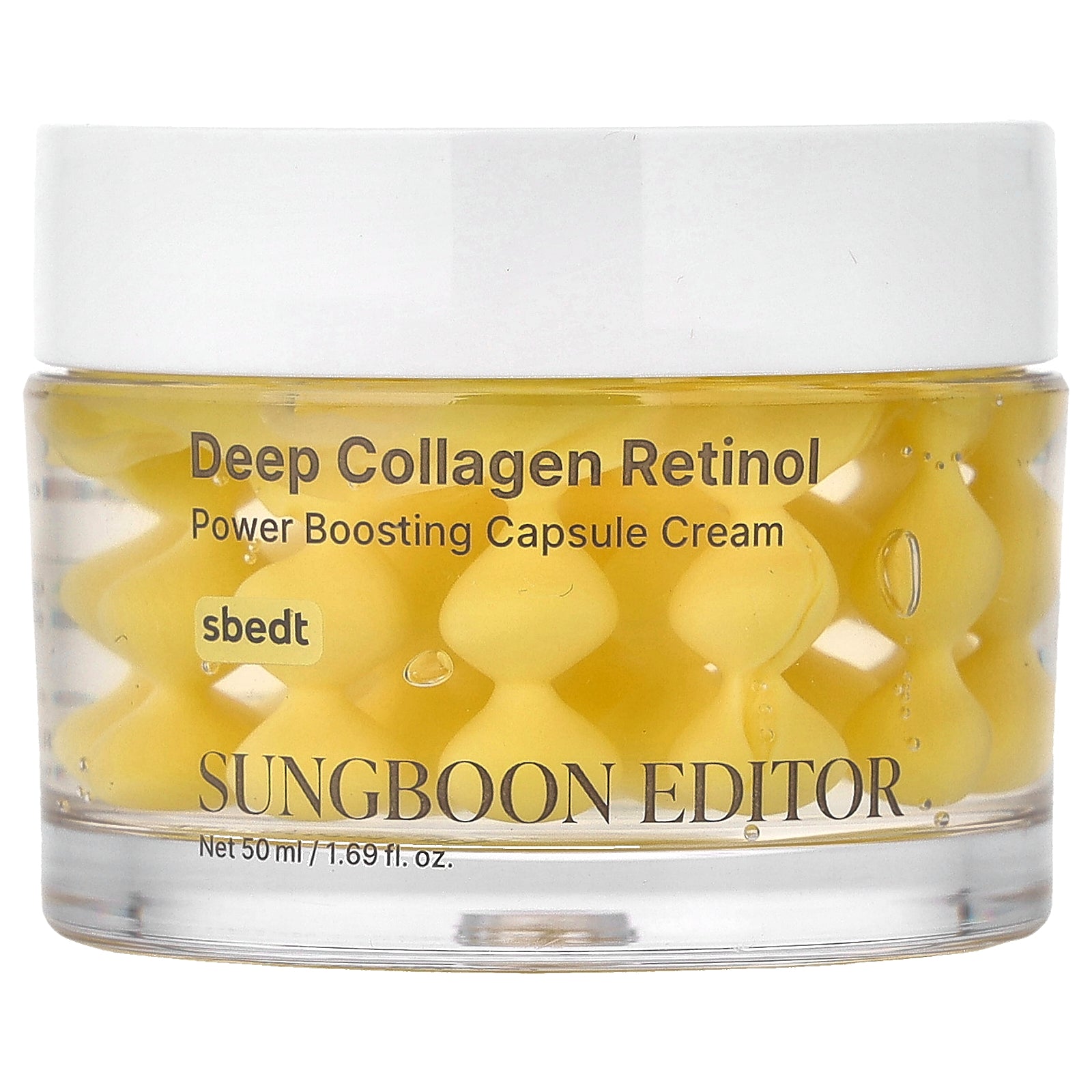 Sungboon Editor, Deep Collagen Retinol, Power Boosting Capsule Cream, 1.69 fl oz (50 ml)