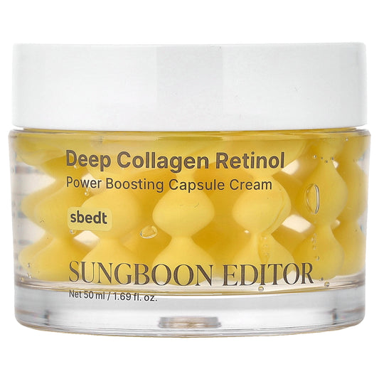 Sungboon Editor, Deep Collagen Retinol, Power Boosting Capsule Cream, 1.69 fl oz (50 ml)