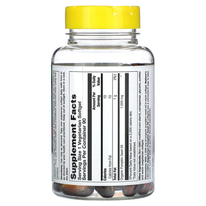 Nature's Life, Pumpkin Seed Oil, 90 Vegetarian Softgels (1,000 mg per Softgel)
