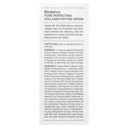 Biodance, Pore Perfecting Collagen Peptide Serum , 1.01 fl oz (30 ml)