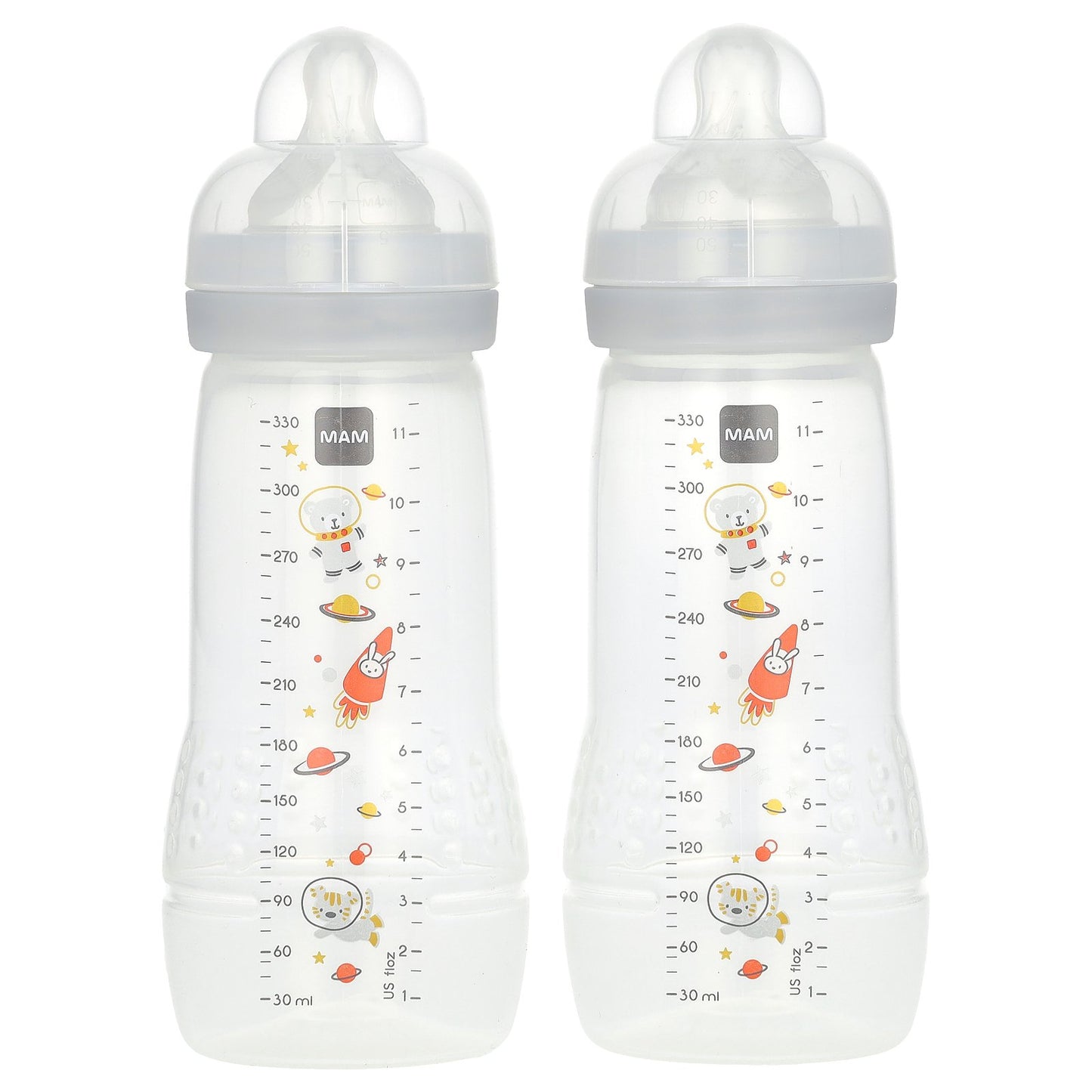 MAM, Easy Active, Baby Bottle, 4+ Months, 2 Count