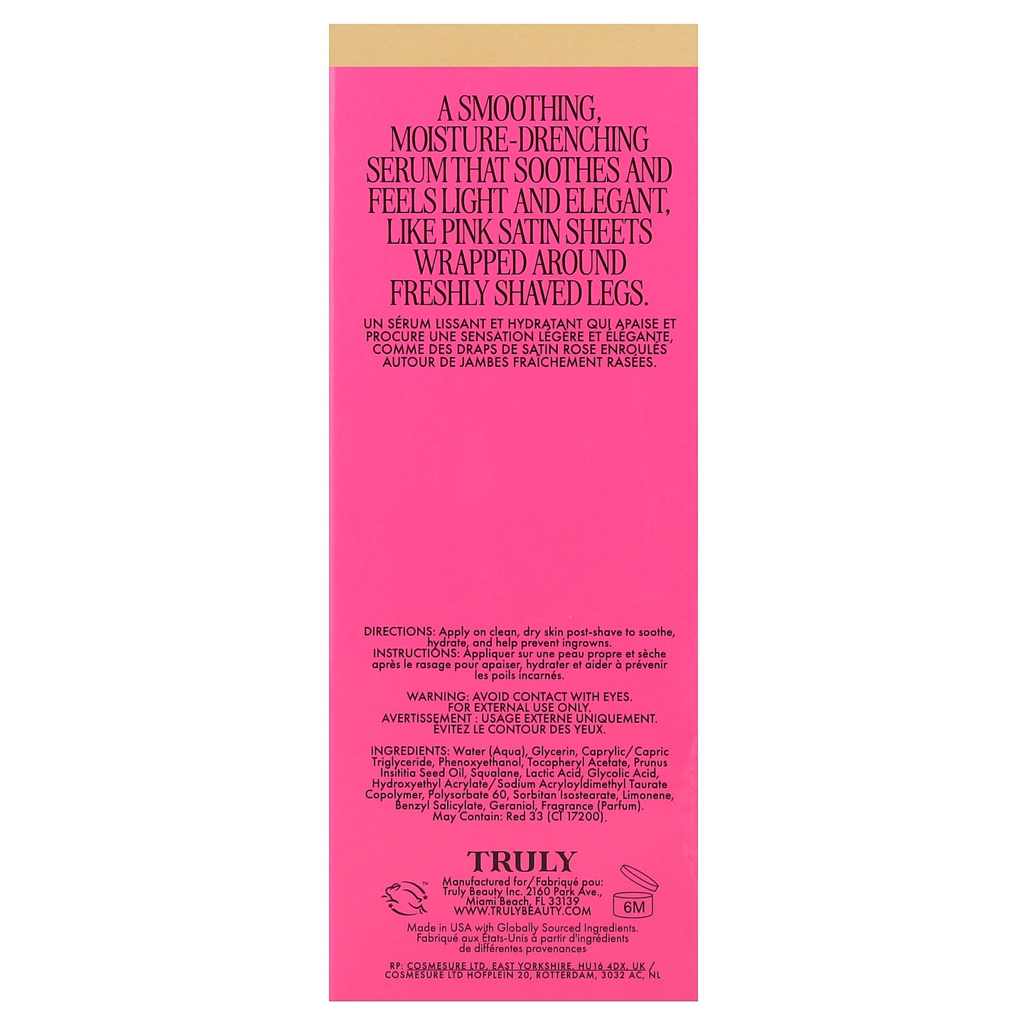 Truly Beauty, Smooth Legend After Shave Serum, 3.1 fl oz (90 ml)