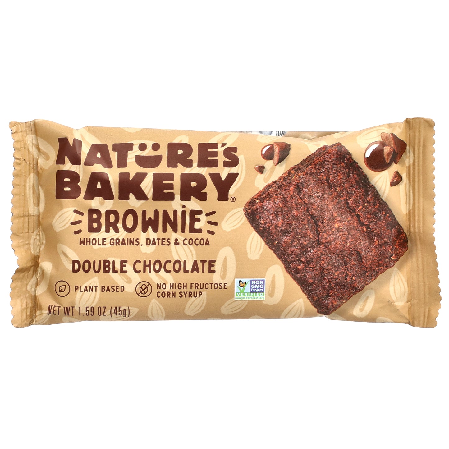 Nature's Bakery, Brownie, Double Chocolate, 6 Twin Packs, 1.59 oz (45 g) Each