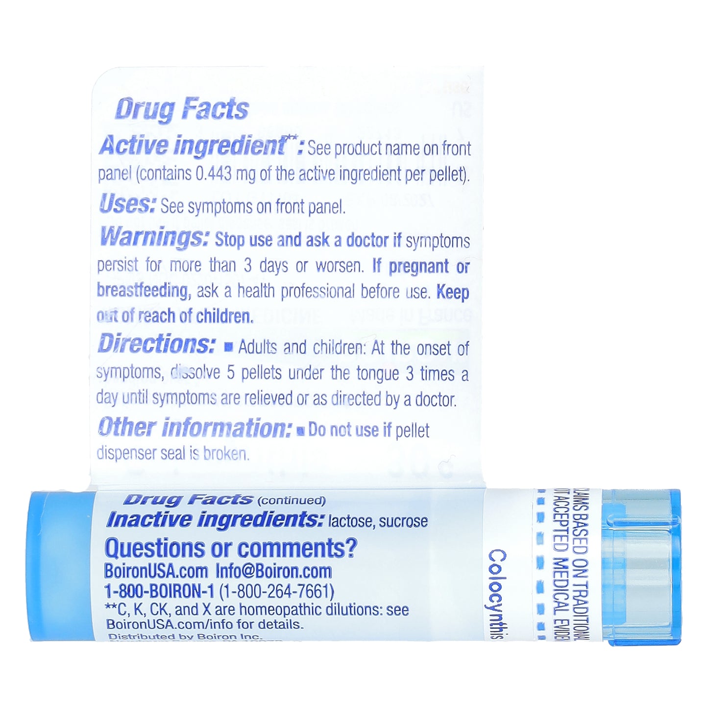 Boiron, Colocynthis 30C, Stomach Cramp Relief, Approx. 80 Pellets