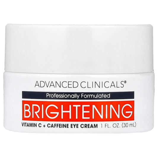 Advanced Clinicals, Brightening Vitamin C + Caffeine Eye Cream , 1 fl oz (30 ml)