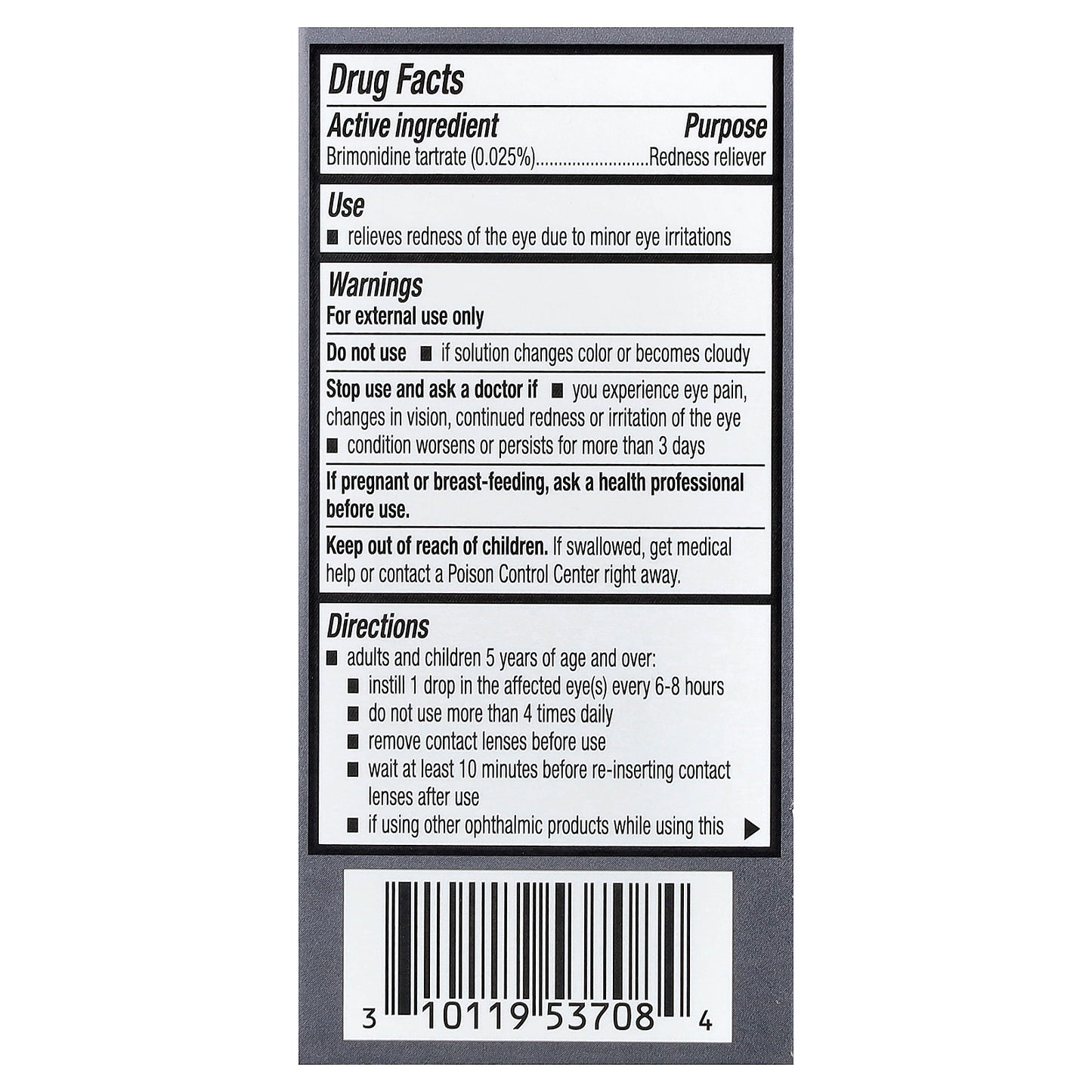 Lumify, Redness Reliever Eye Drops, 0.08 fl oz (2.5 ml)