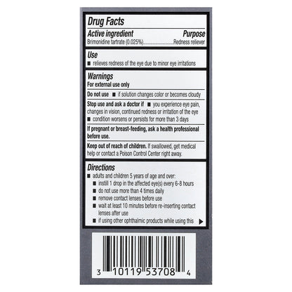 Lumify, Redness Reliever Eye Drops, 0.08 fl oz (2.5 ml)