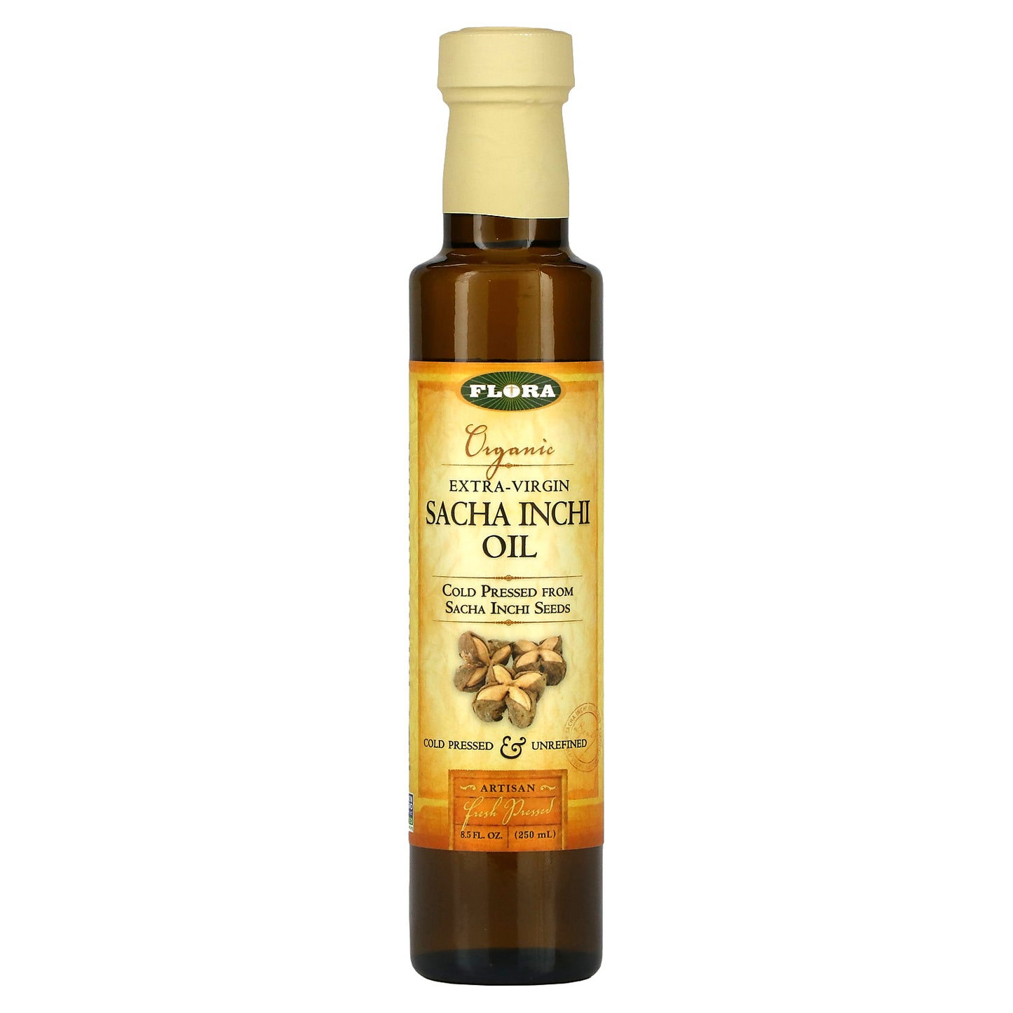 Flora, Organic Extra-Virgin Sacha Inchi Oil, 8.5 fl oz (250 ml)