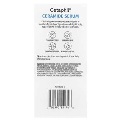 Cetaphil, Ceramide Serum, Fragrance Free, 1 fl oz (30 ml)