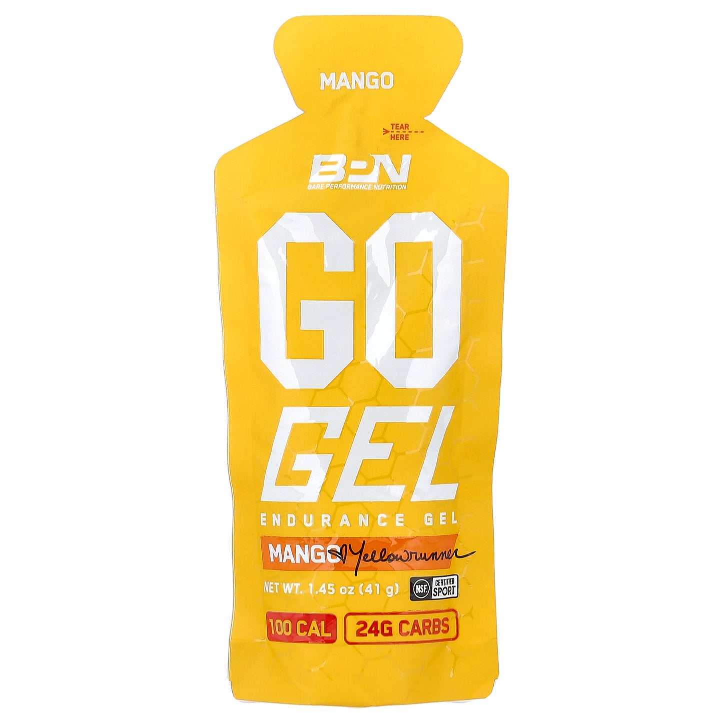 BPN, Go Gel, Endurance Gel, Mango, 10 Packets, 1.45 oz (41 g) Each