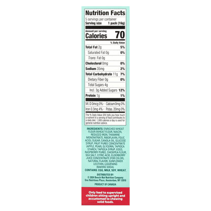 Beech-Nut, Jammin' Waffles, 12+ Months, Pear Raspberry, 5 Packs, 0.56 oz (16 g) Each