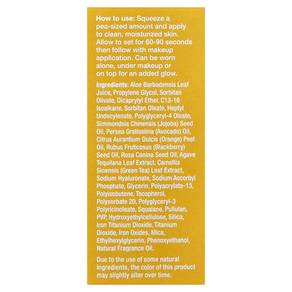 DERMA E, Vitamin C Luminous 2-in-1 Primer, For All Skin Types, 1 fl oz (30 ml)