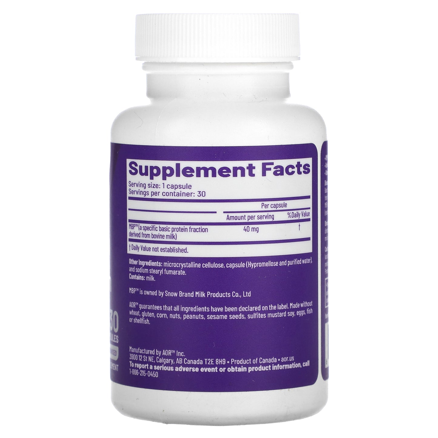 Advanced Orthomolecular Research AOR, Advanced Bone Protection, 40 mg , 30 Capsules