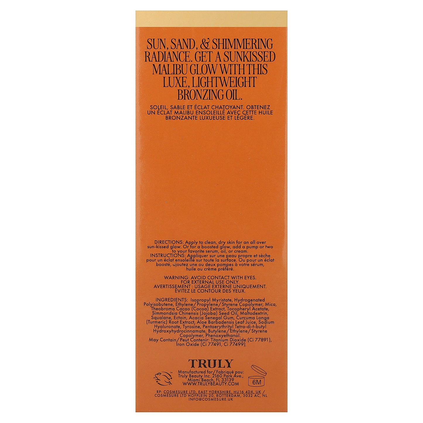 Truly Beauty, Sun Drops Bronze Body Glow, 3.1 fl oz (90 ml)