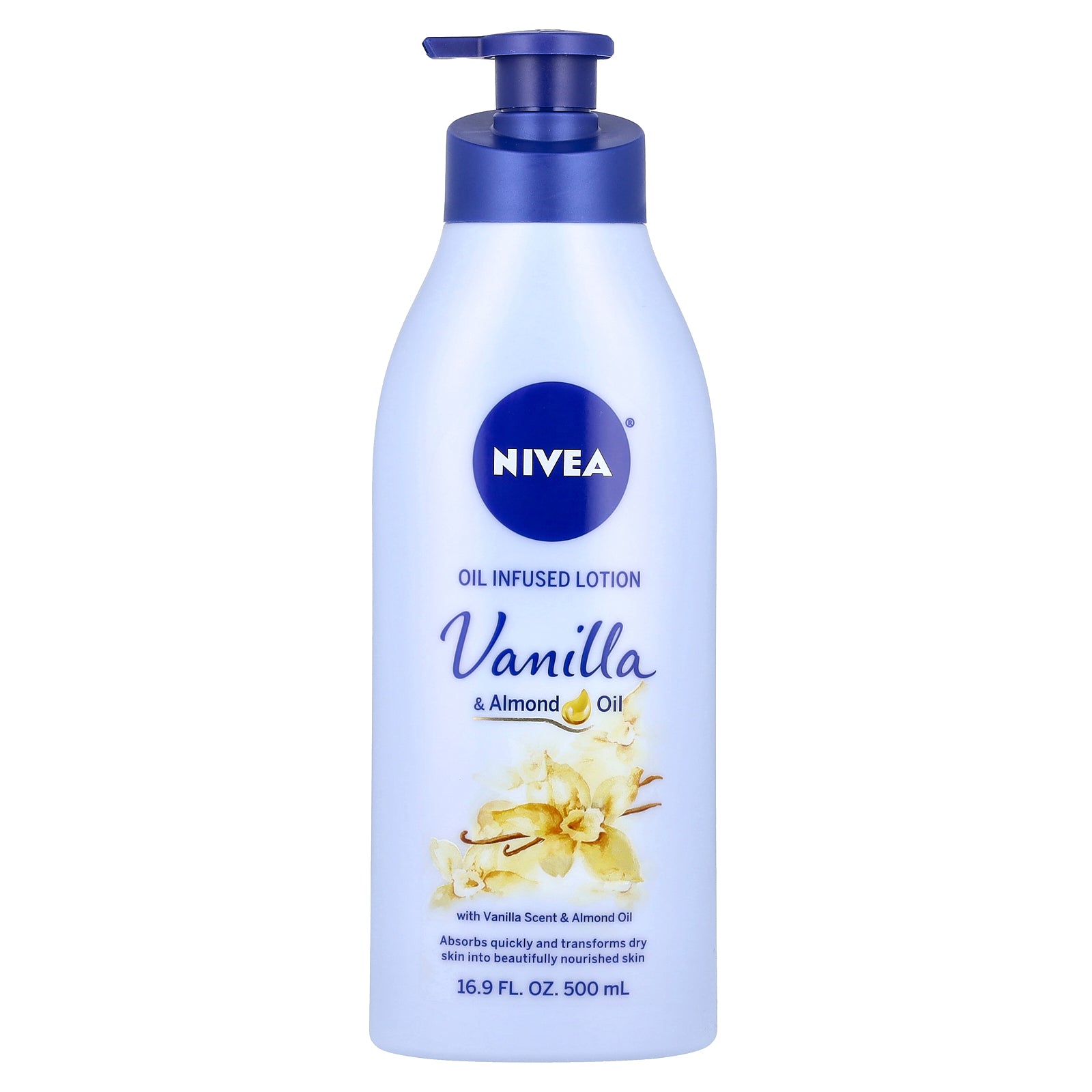 Nivea, Oil Infused Lotion, Vanilla & Almond Oil, 16.9 fl oz (500 ml)