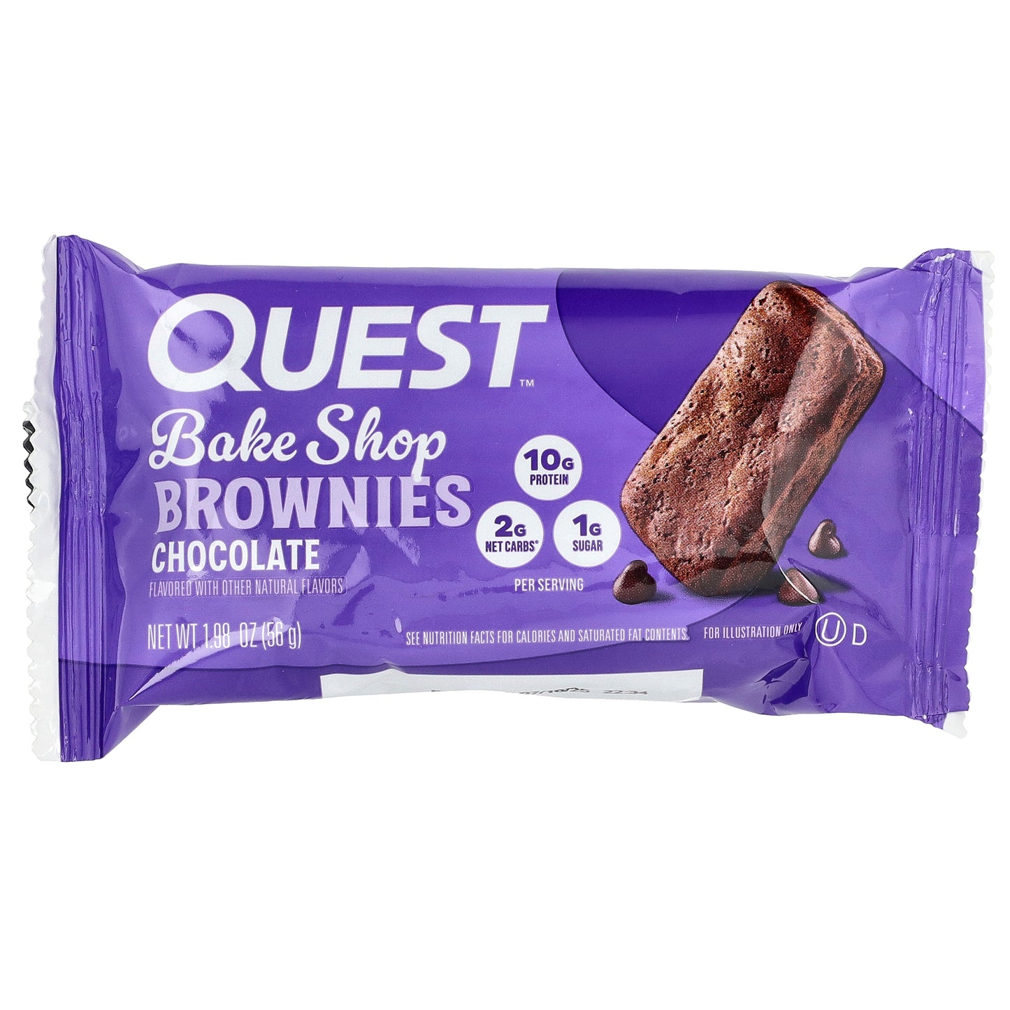 Quest Nutrition, Bake Shop Brownies, Chocolate, 10 Brownies, 1.98 oz (56 g) Each