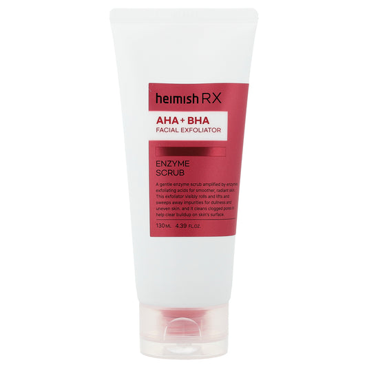 Heimish, AHA + BHA Facial Exfoliator, Enzyme Scrub , 4.39 fl oz (130 ml)