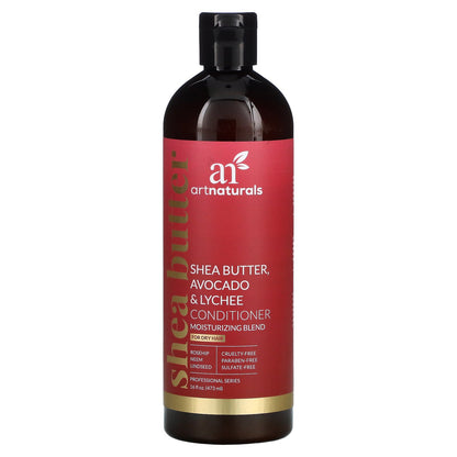 artnaturals, Shea Butter, Avocado & Lychee Conditioner, Moisturizing Blend, For Dry Hair, 16 fl oz (473 ml)