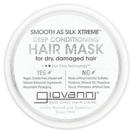 Giovanni, Smooth As Silk Xtreme™, Deep Conditioning Hair Mask, 10 fl oz (295 ml)