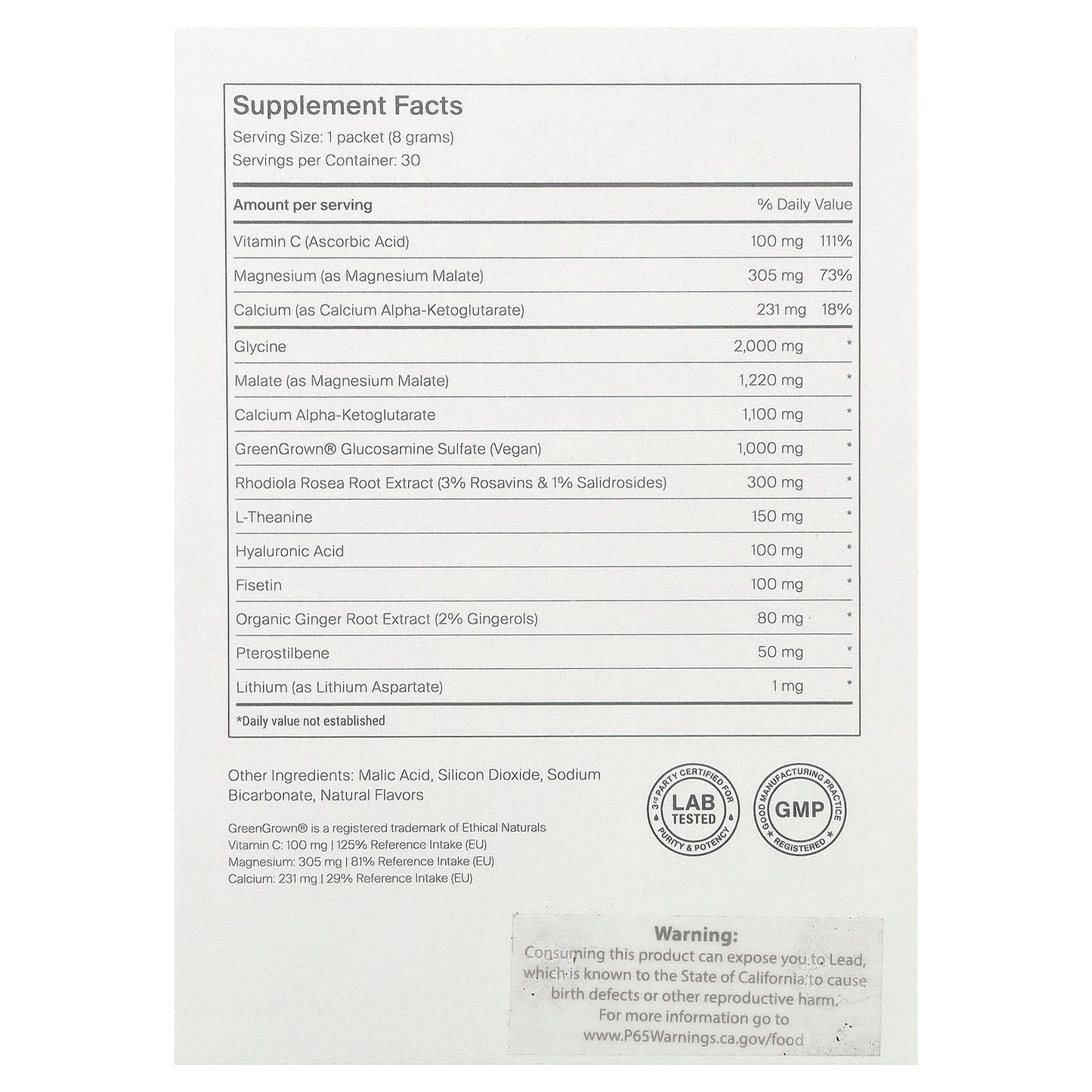 NOVOS, Novos Core, Unflavored, 30 Packets, 0.28 oz (8 g) Each