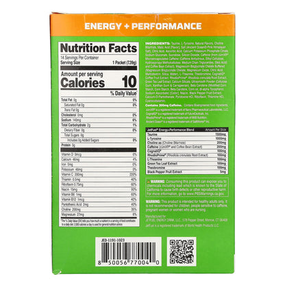 GAT, JetFuel®, Energy+Performance, Energy Sticks, Tropic Thunderburst, 14 Stick Packs, 0.26 oz (7.39 g) Each