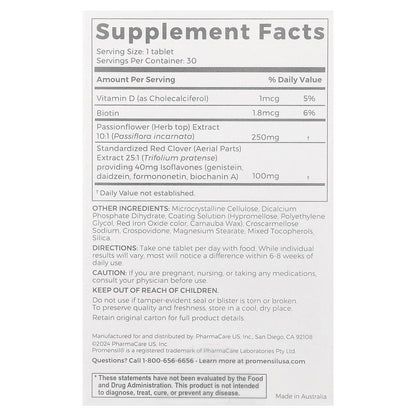 Promensil, Peri Menopause, 30 Tablets