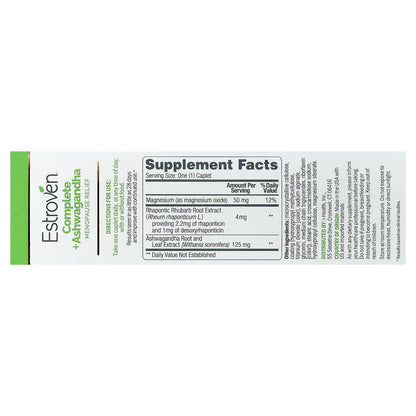 Estroven, Complete + Ashwagandha Menopause Relief, 60 Caplets