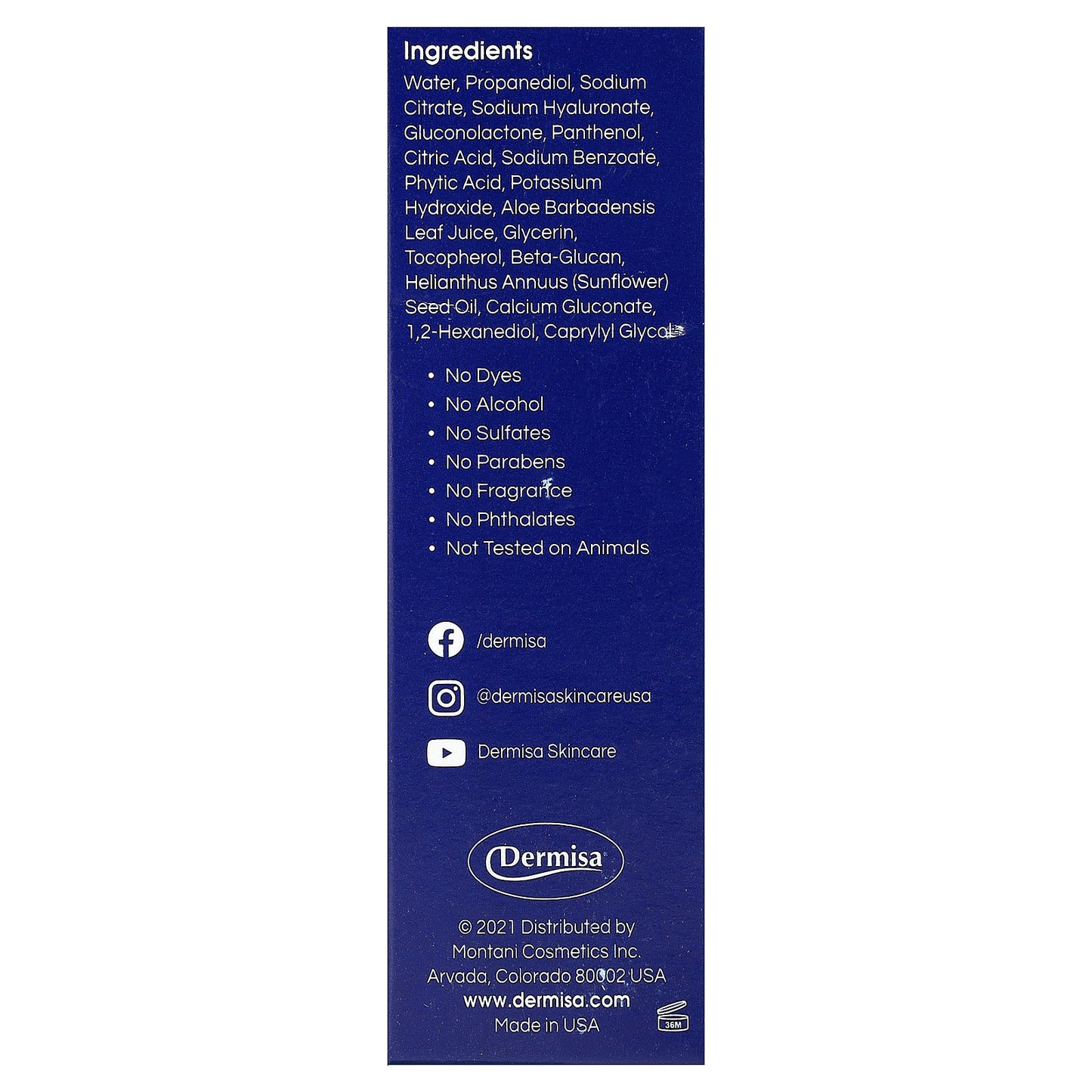 Dermisa, Hyaluronic Acid Serum, 1 fl oz (30 ml)