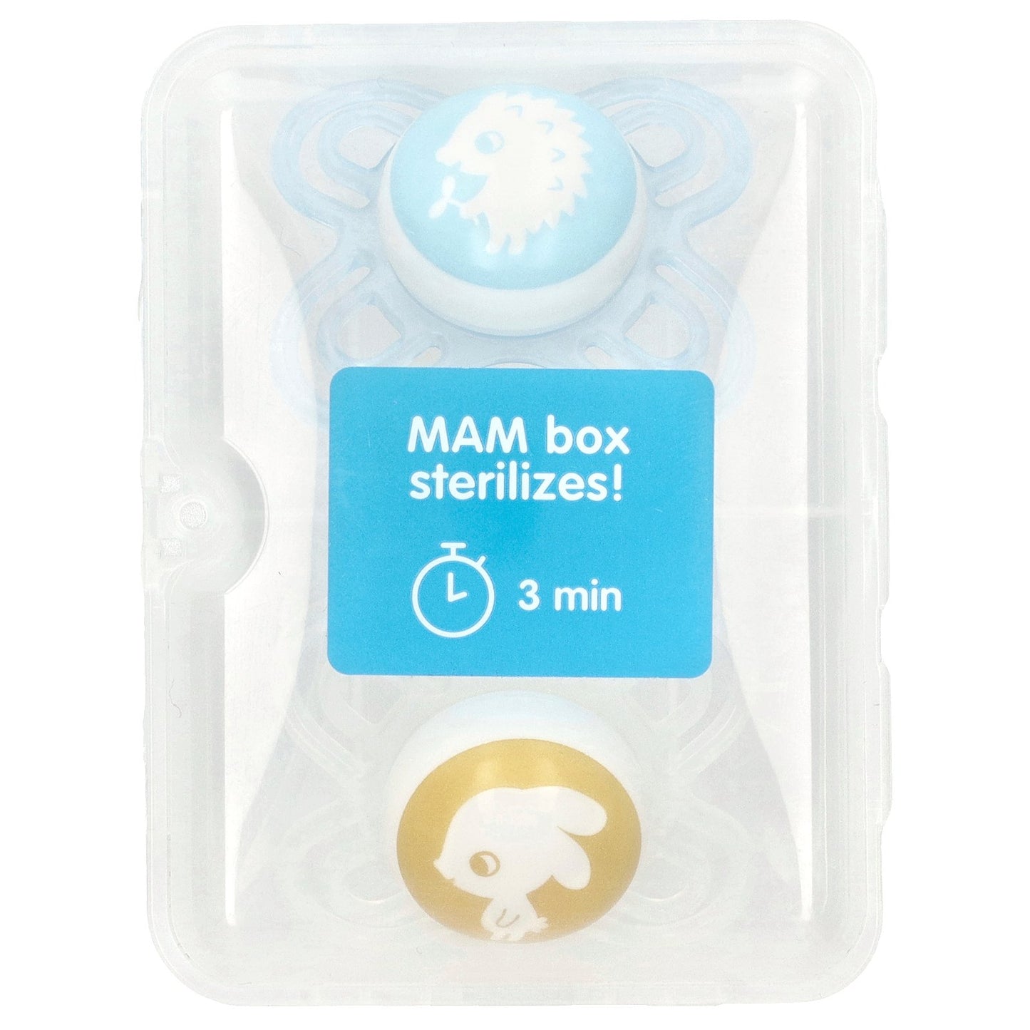 MAM, Perfect Pacifier, 0-3 Months, Boy, 2 Count