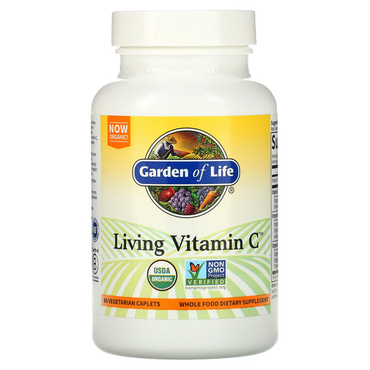 Garden of Life, Living Vitamin C, 60 Vegetarian Caplets