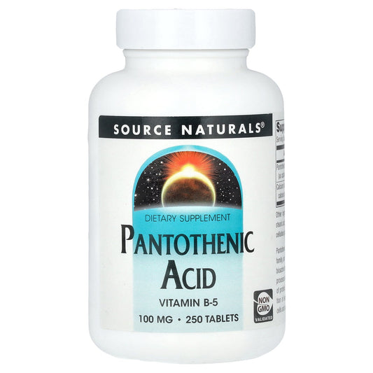 Source Naturals, Pantothenic Acid, 100 mg, 250 Tablets