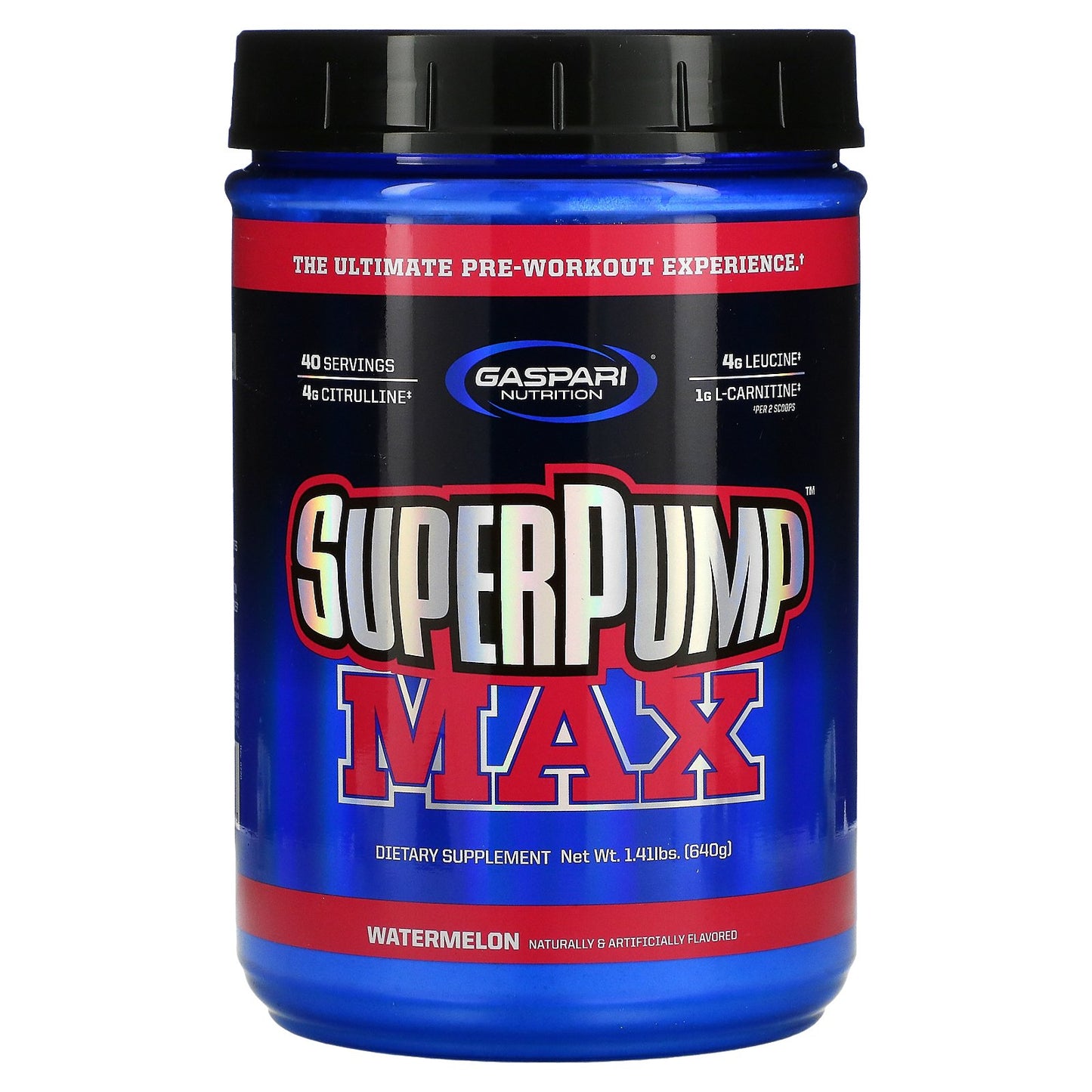 Gaspari Nutrition, SuperPump™ Max, Watermelon, 1.41 lbs (640 g)