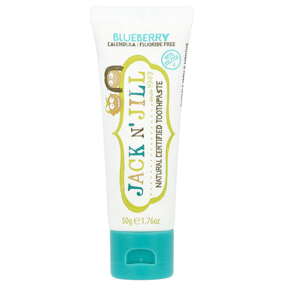 Jack n' Jill, Natural Certified Toothpaste, 6 Months+, Blueberry, 1.76 oz (50 g)