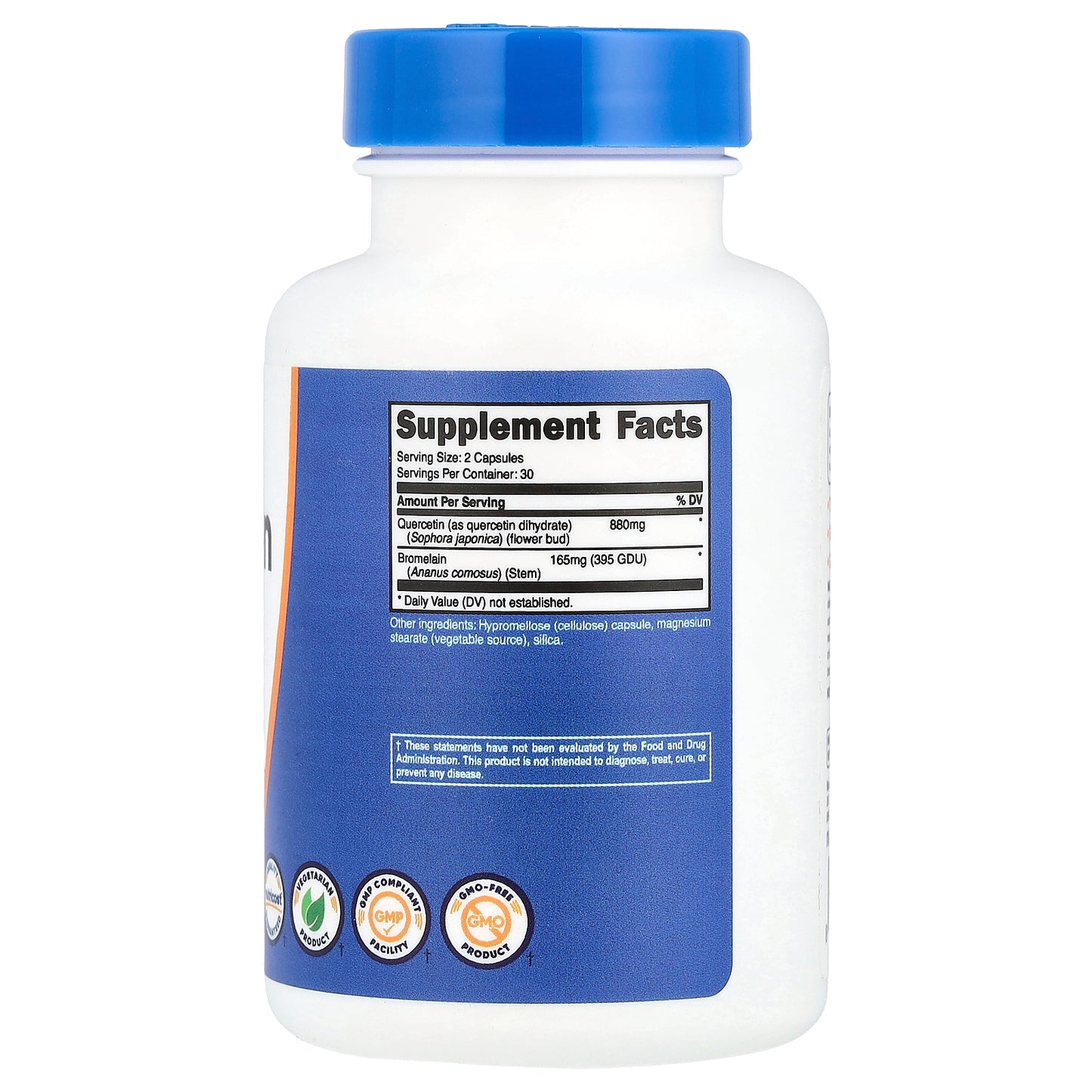 Nutricost, Quercetin with Bromelain, 60 Capsules