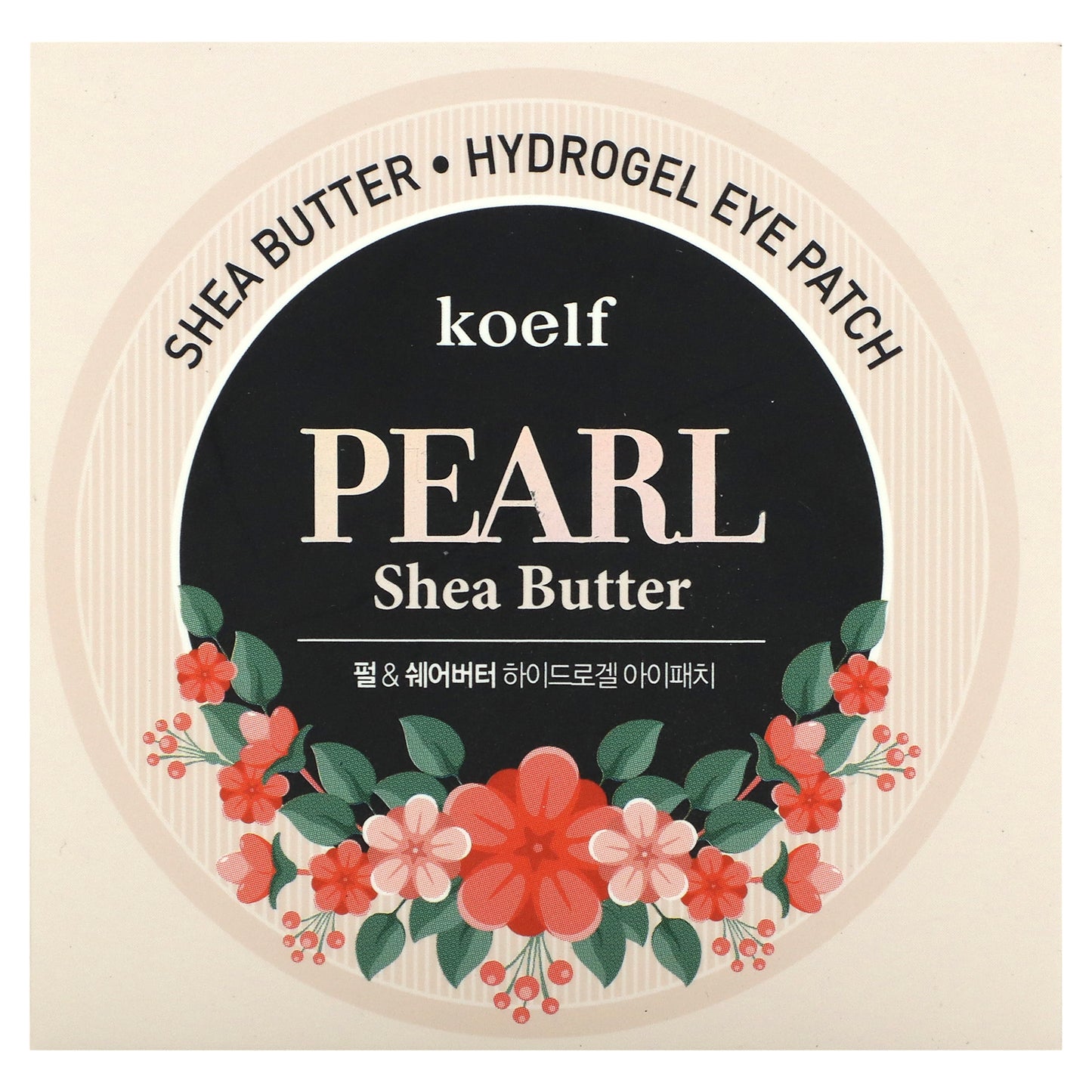 Koelf, Pearl Shea Butter Hydrogel Eye Patch, 60 Patches