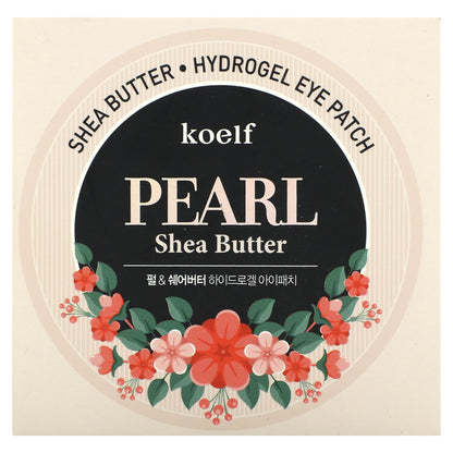 Koelf, Pearl Shea Butter Hydrogel Eye Patch, 60 Patches