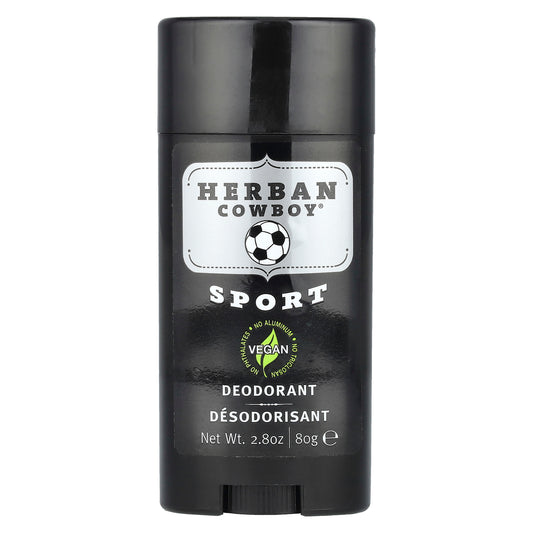 Herban Cowboy, Deodorant, Sport, 2.8 oz (80 g)