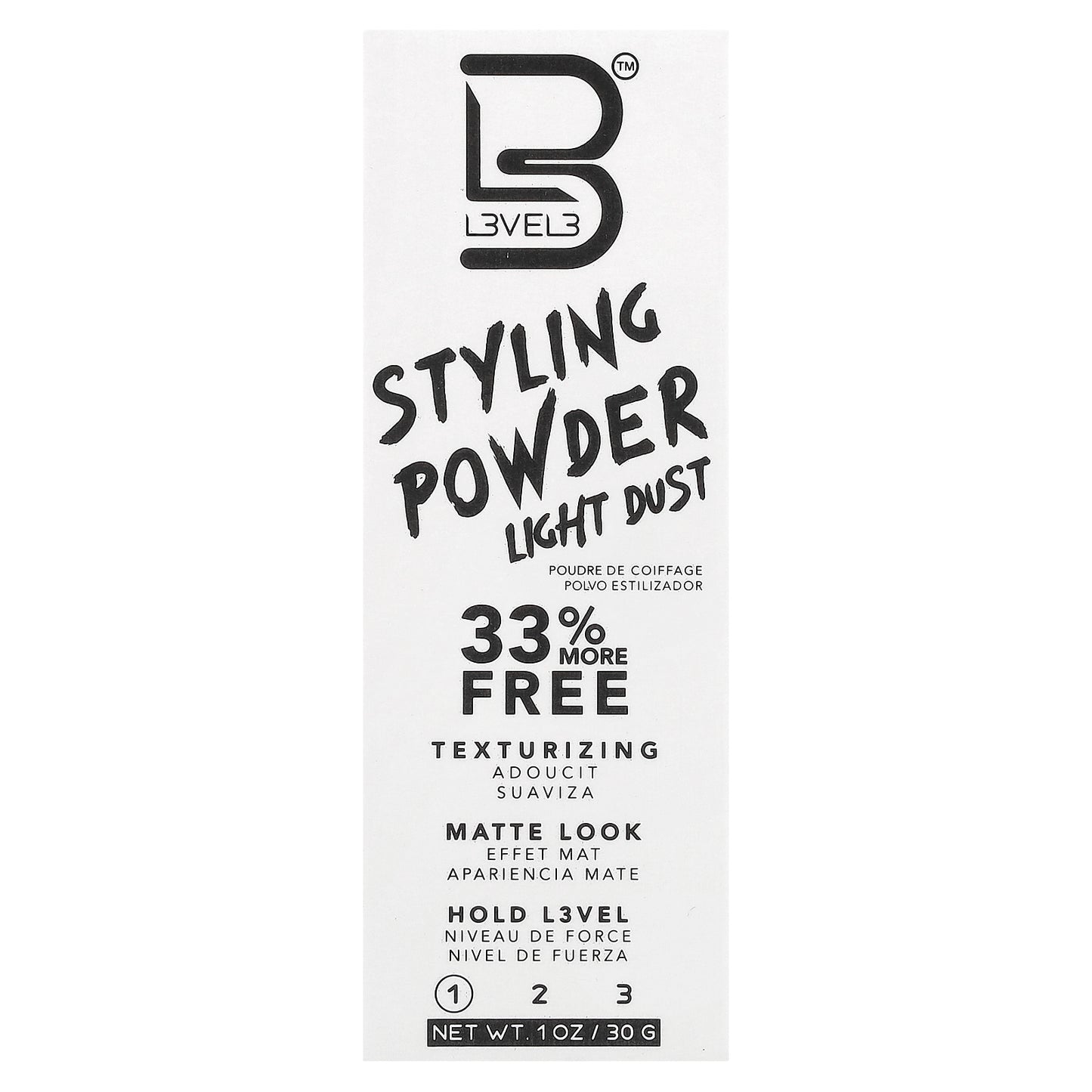 Level 3, Styling Powder, Light Dust, 1 oz (30 g)