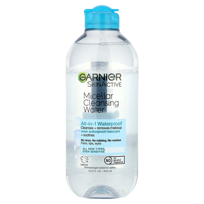 Garnier, SkinActive, Micellar Cleansing Water, All Skin Types, Even Sensitive, 13.5 fl oz (400 ml)