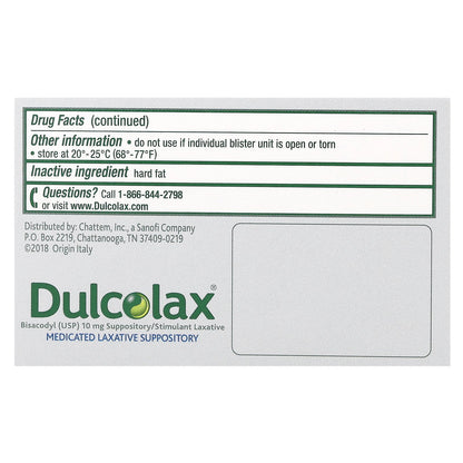 Dulcolax, Medicated Laxative Suppository, 28 Comfort Shaped Suppositories