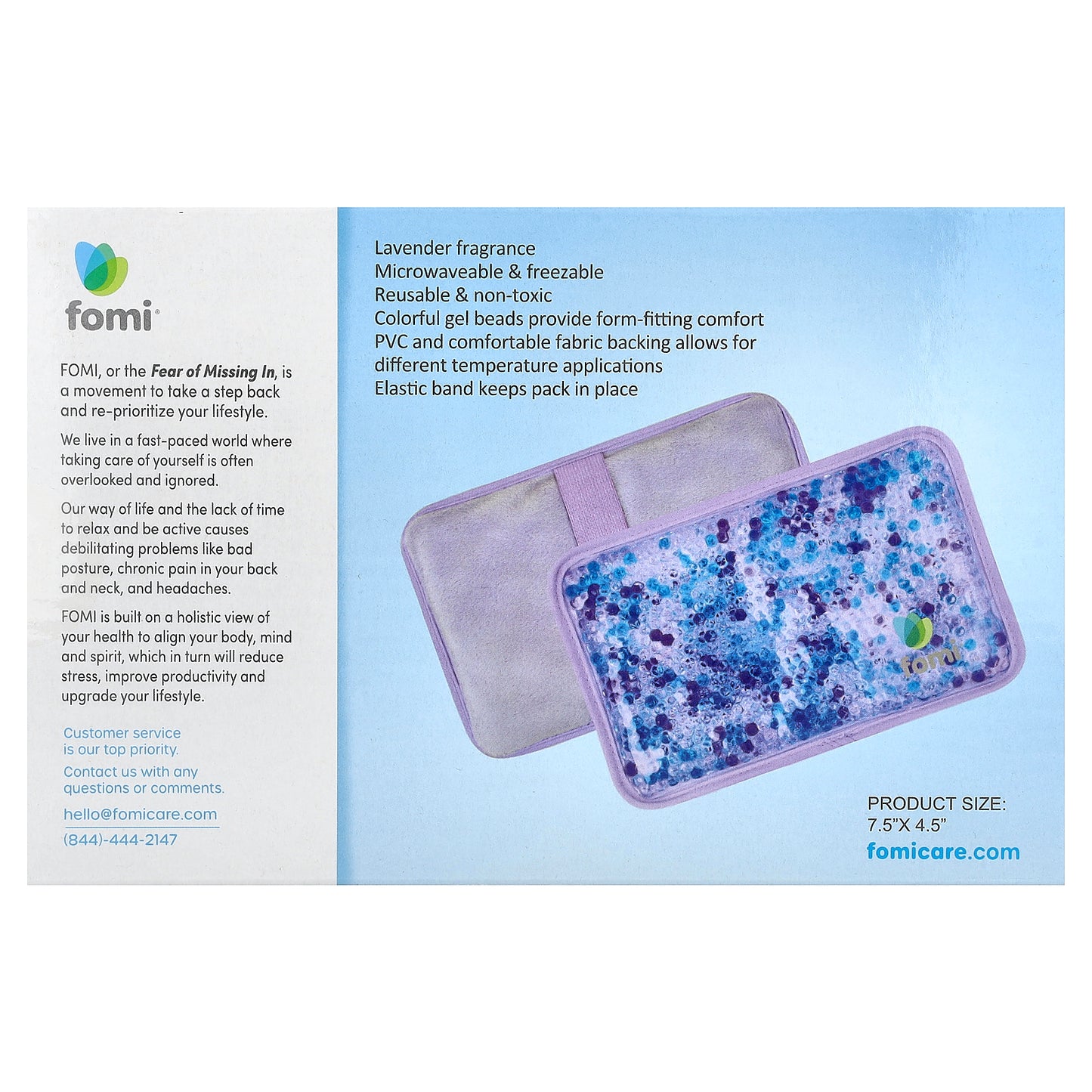 FOMI, Therapeutic Beads, Medium Pack, Lavender, 2 Pack